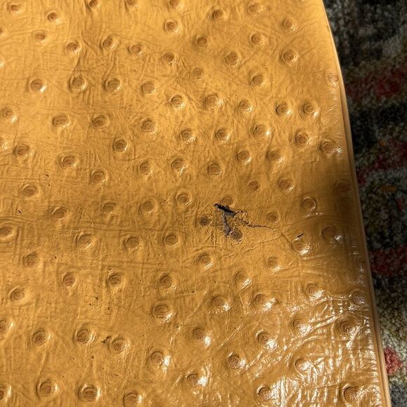 Lederer De Paris Vintage Ostrich Accordion Handbag - Picture 4 of 5